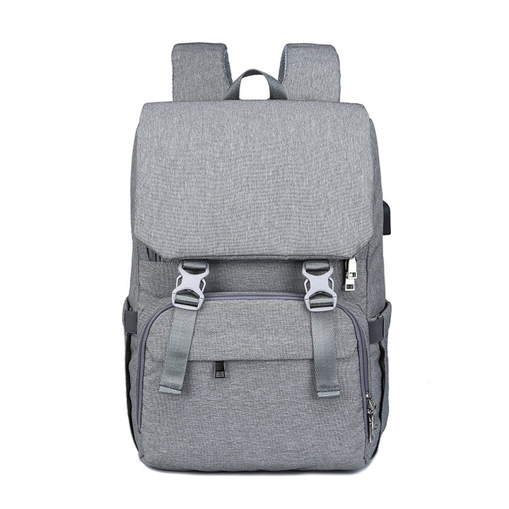 Multifunctional USB Mommy Backpack Diaper Bag