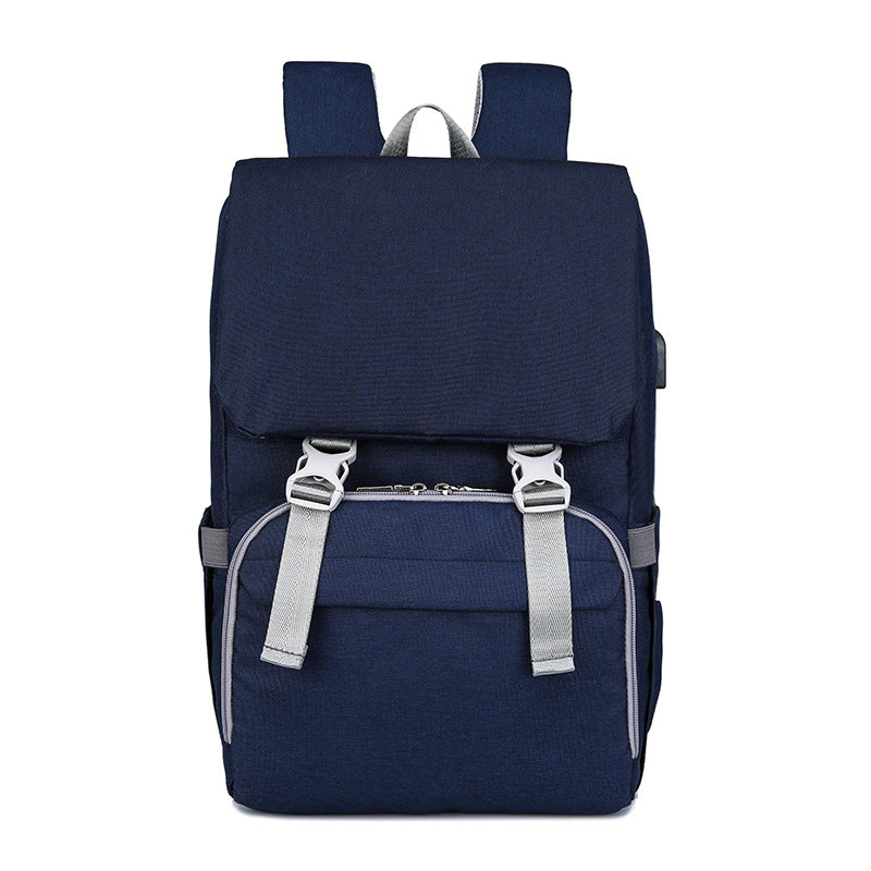 Multifunctional USB Mommy Backpack Diaper Bag
