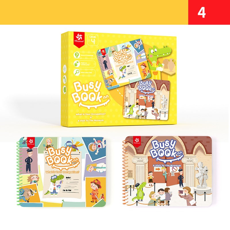 Magic Reusable Busy Book Velcro Puzzles