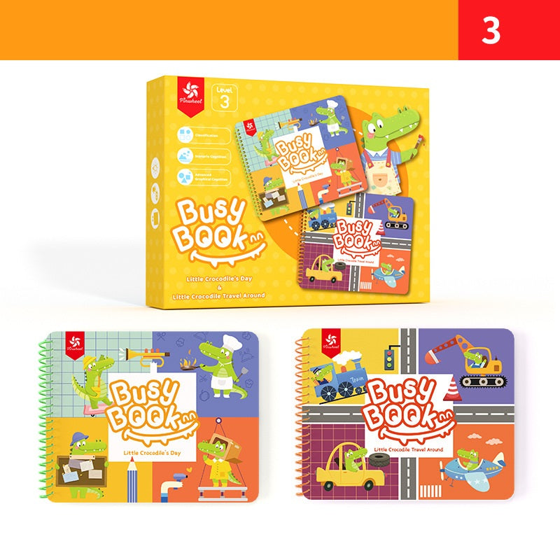 Magic Reusable Busy Book Velcro Puzzles