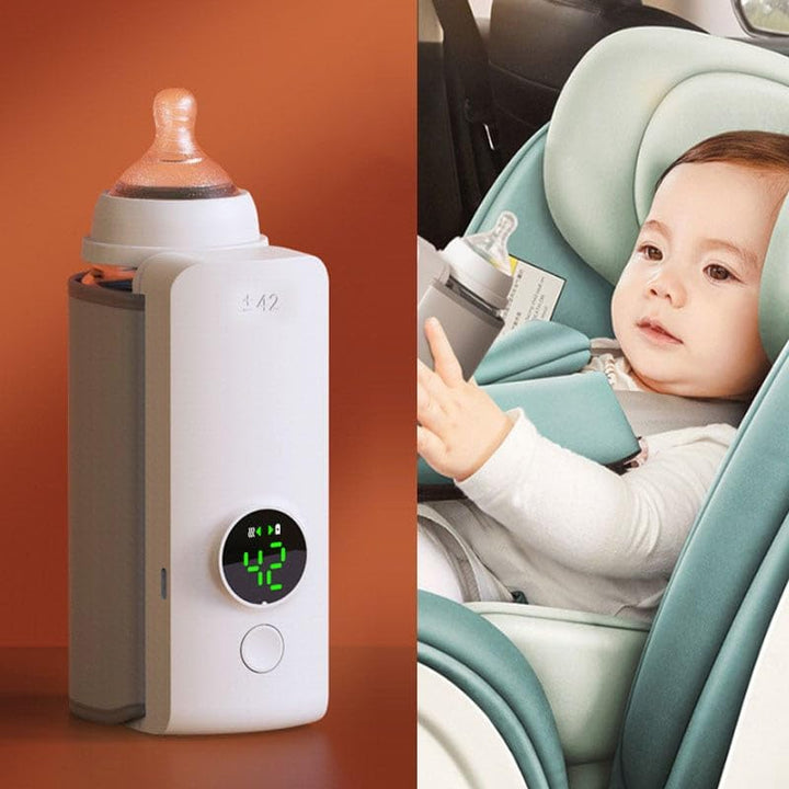 Portable Wireless Baby Bottle Warmer Sleeve (Includes Battery)