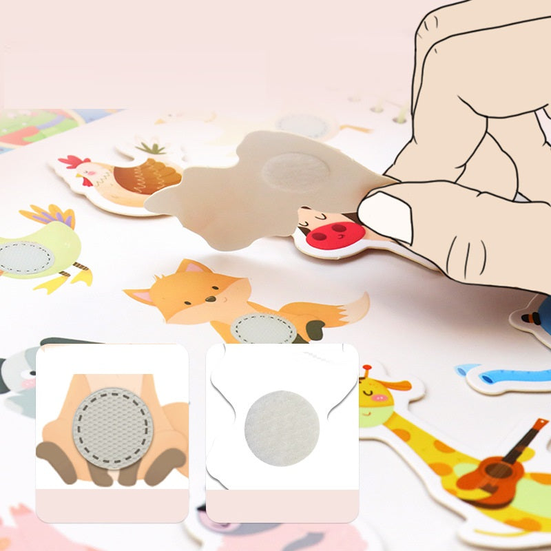 Magic Reusable Busy Book Velcro Puzzles