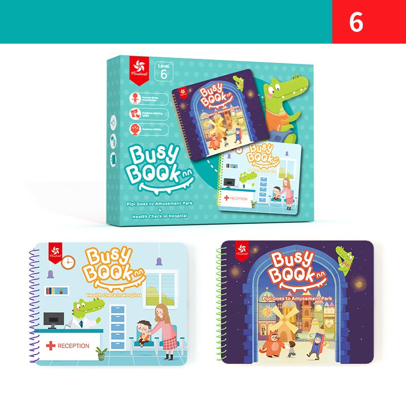 Magic Reusable Busy Book Velcro Puzzles