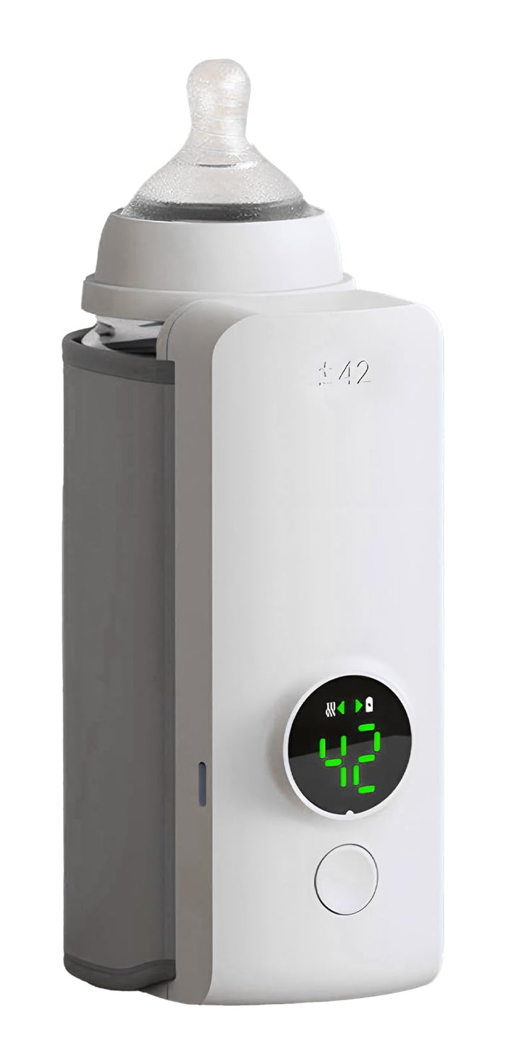 Portable Wireless Baby Bottle Warmer Sleeve (Includes Battery)