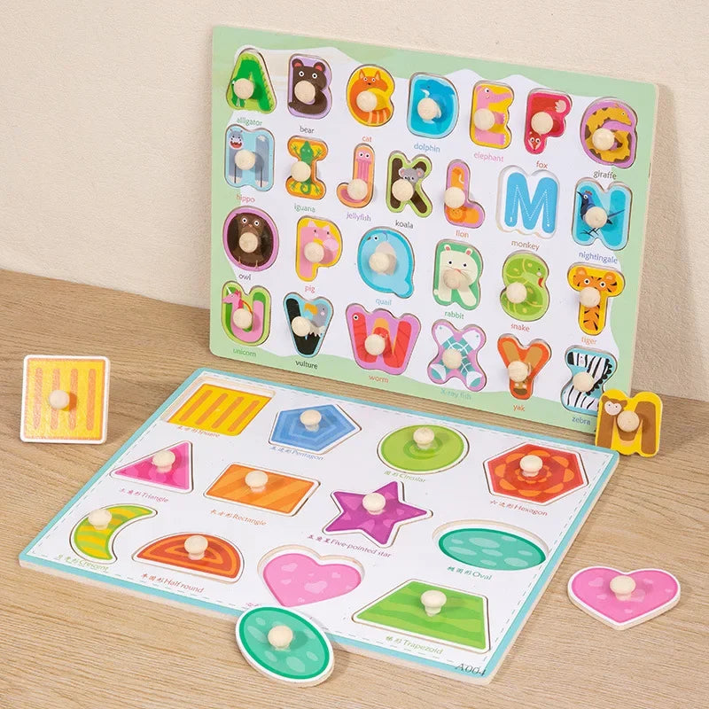 Wooden Peg 3D Puzzles