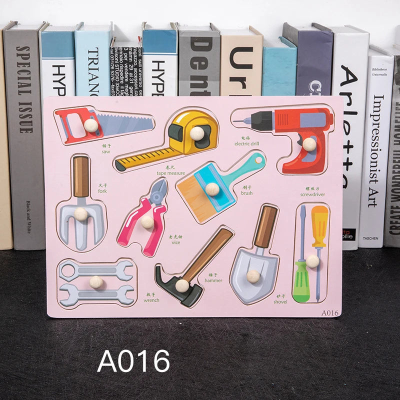 Wooden Peg 3D Puzzles