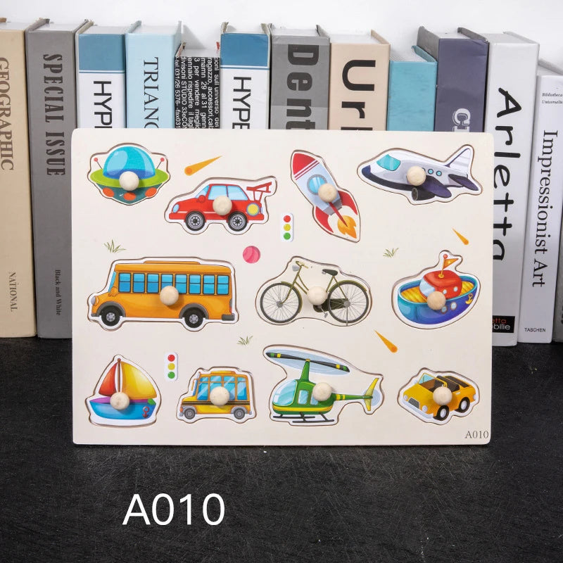 Wooden Peg 3D Puzzles