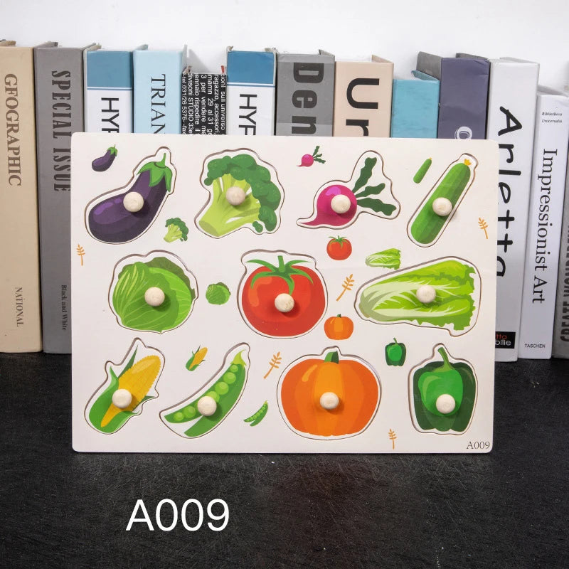 Wooden Peg 3D Puzzles