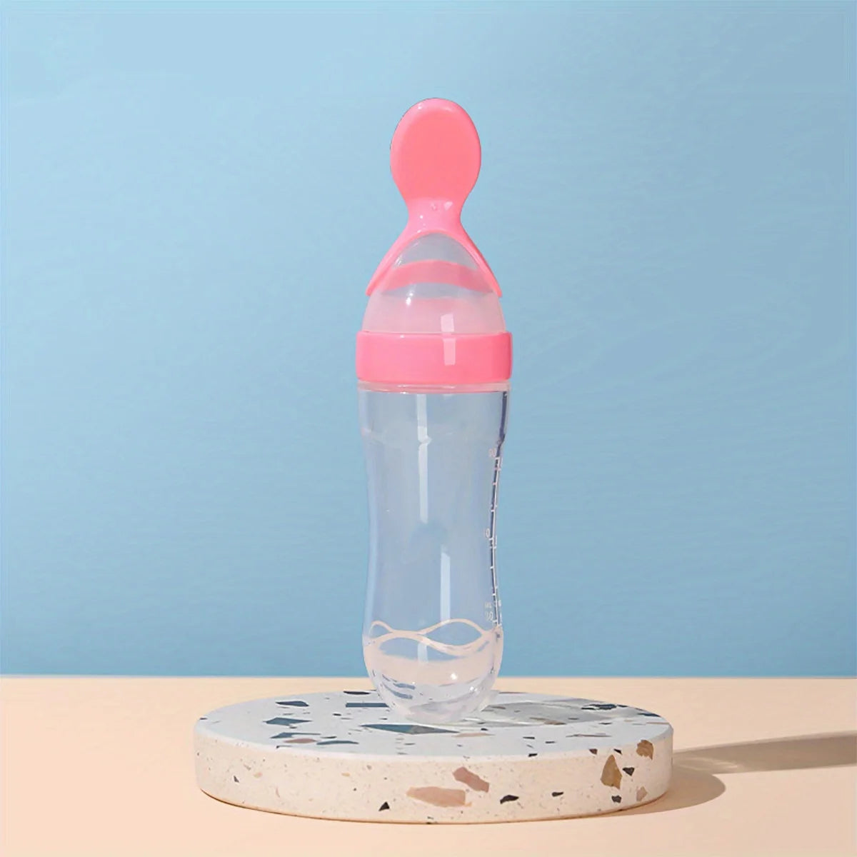 90ml / 3oz Baby Silicone Spoon Puree Bottle Feeder