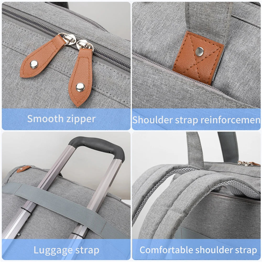 23L Diaper Backpack with Pacifier Pouch and Shoe Compartment