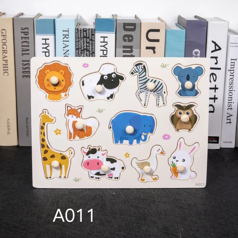 Wooden Peg 3D Puzzles