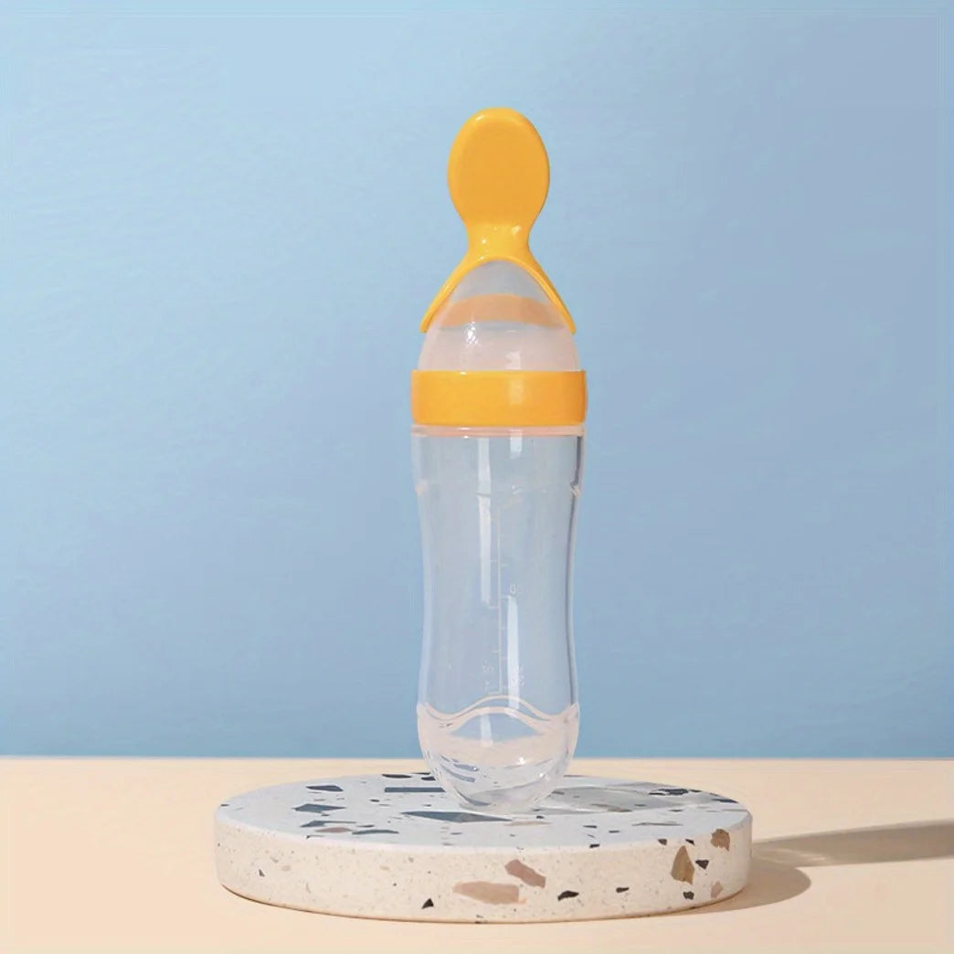 90ml / 3oz Baby Silicone Spoon Puree Bottle Feeder