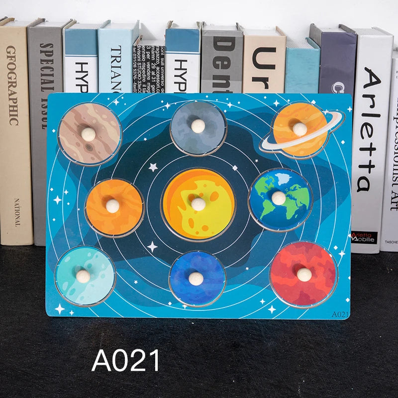 Wooden Peg 3D Puzzles