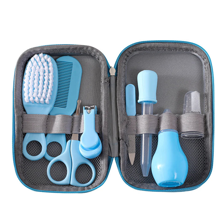 Baby Healthcare & Grooming Kit (8-Piece Set with Travel Case)