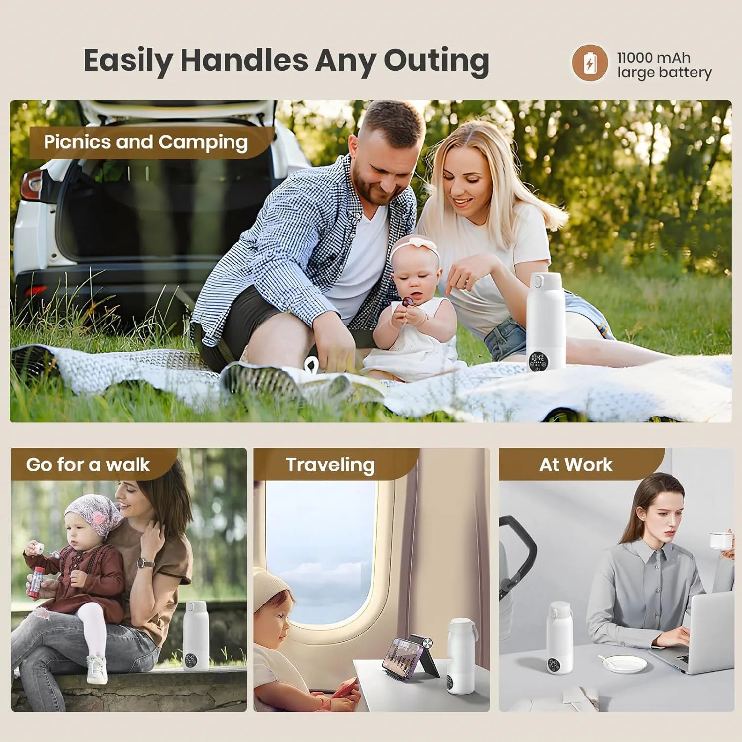 Portable Baby Milk Warmer (USB Charger)