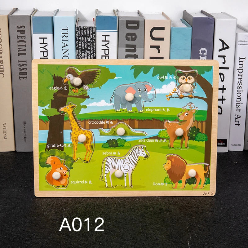 Wooden Peg 3D Puzzles