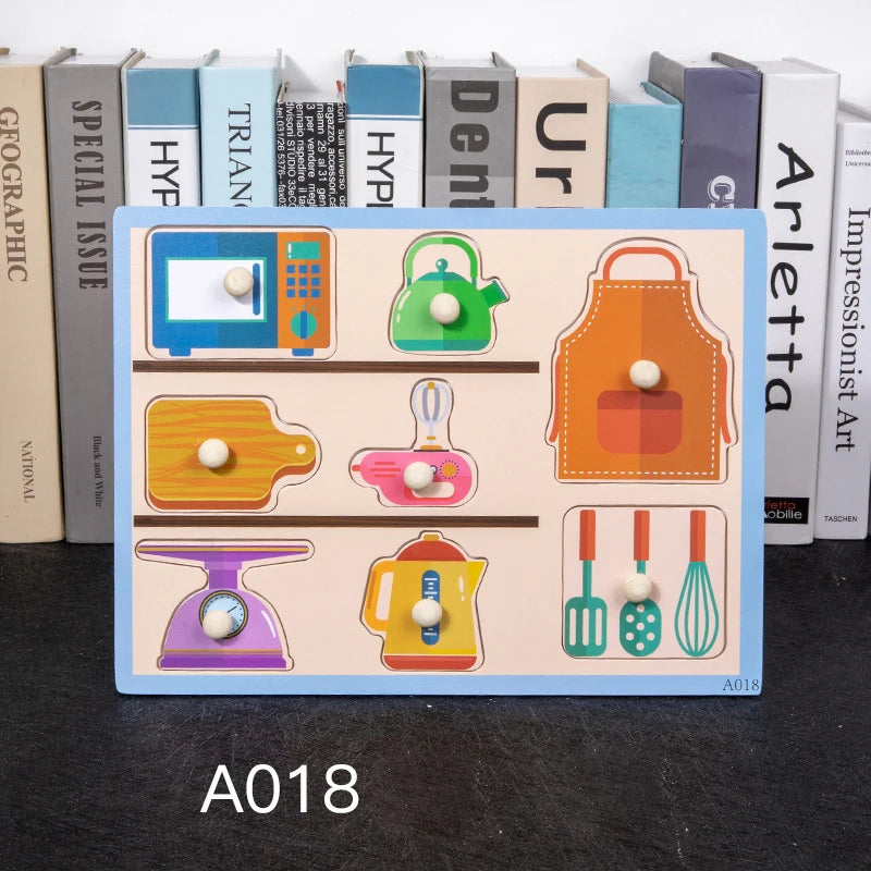 Wooden Peg 3D Puzzles