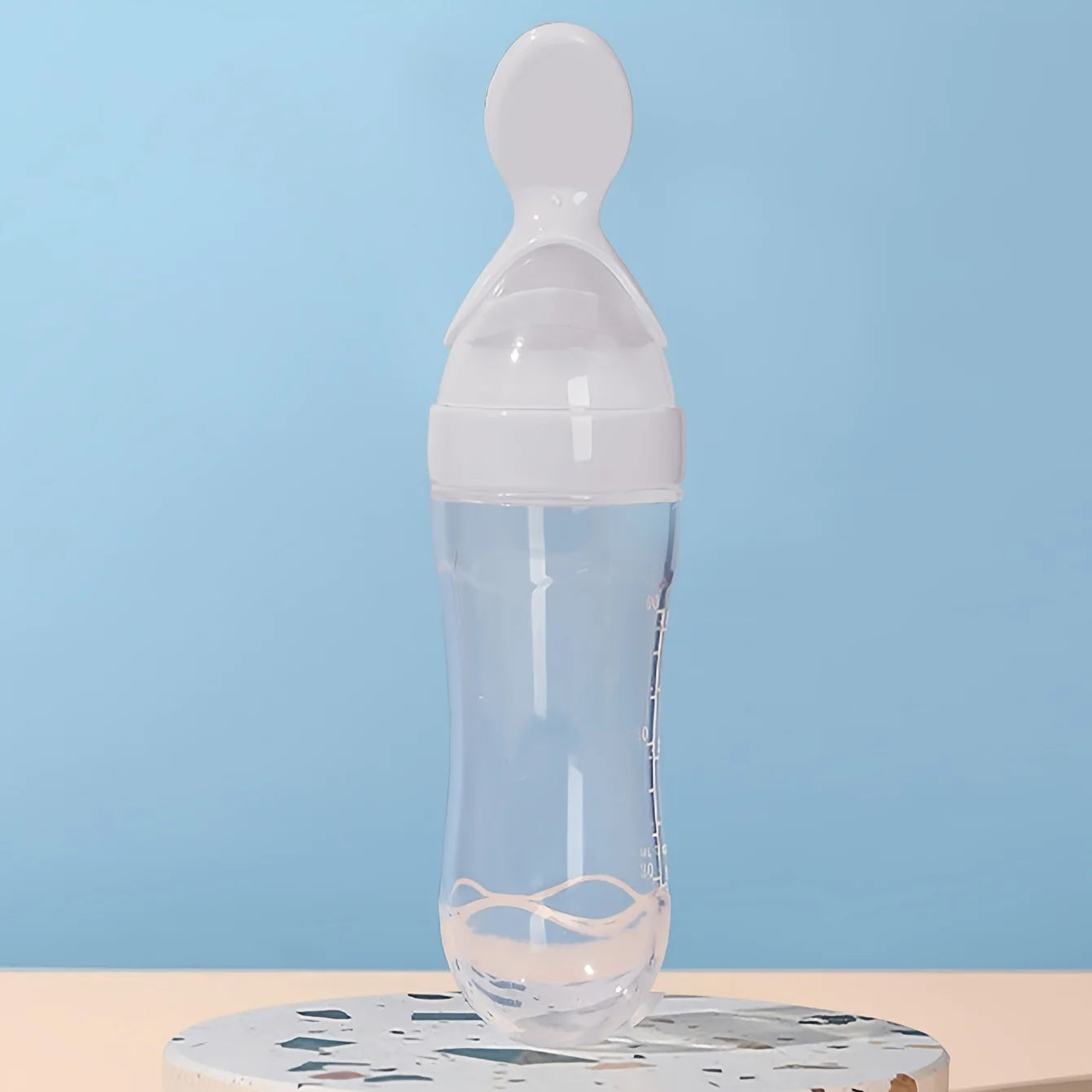 90ml / 3oz Baby Silicone Spoon Puree Bottle Feeder