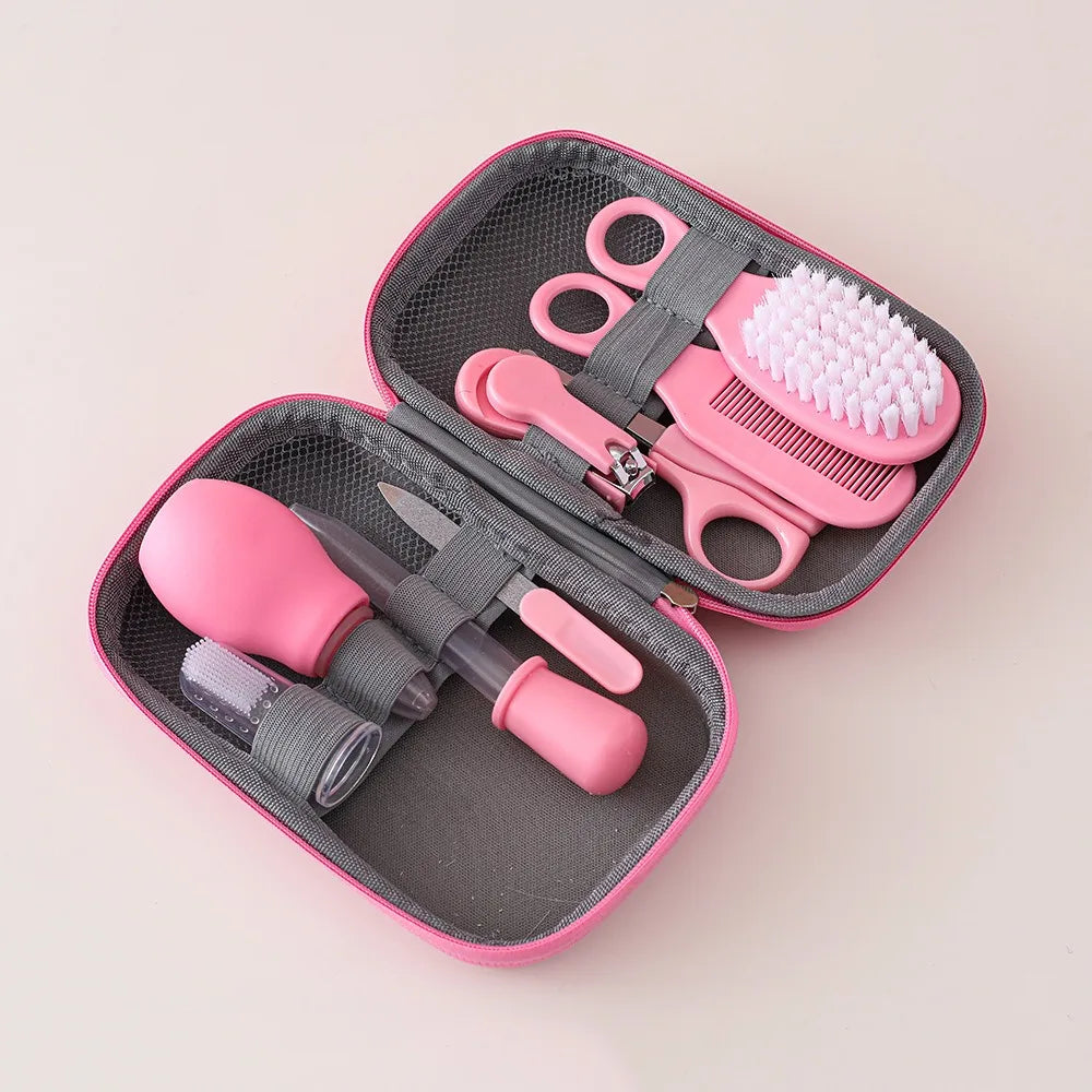 Baby Healthcare & Grooming Kit (8-Piece Set with Travel Case)