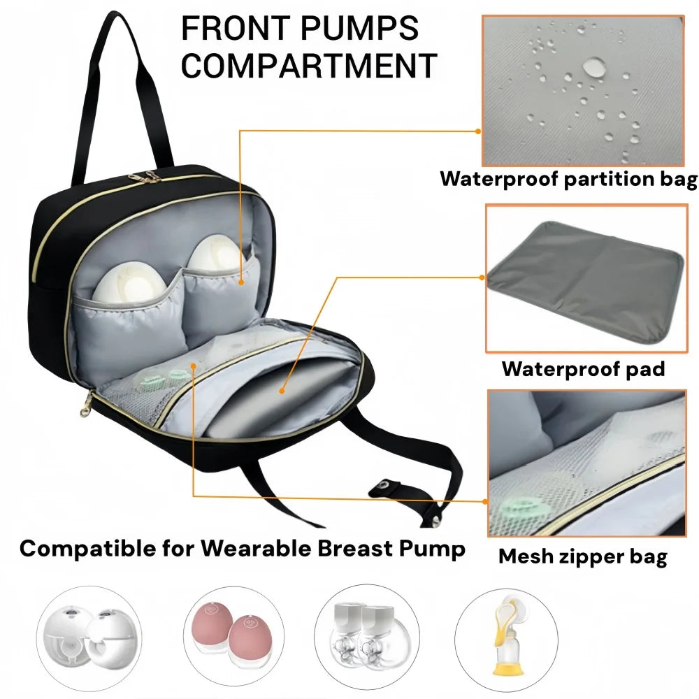 Portable Cooler Bag for Breast Pumps and Bottles