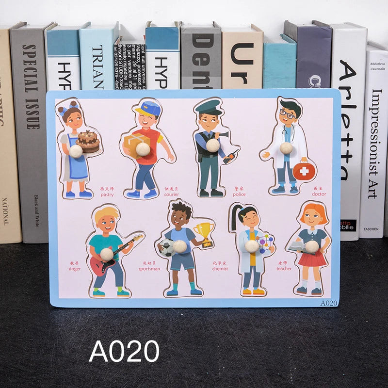 Wooden Peg 3D Puzzles