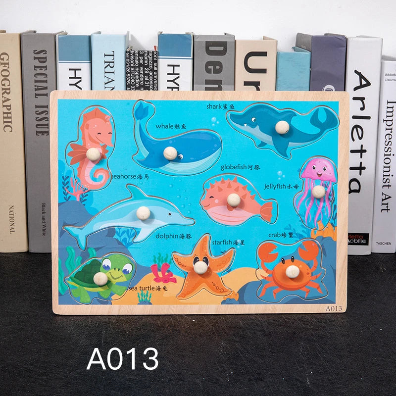 Wooden Peg 3D Puzzles