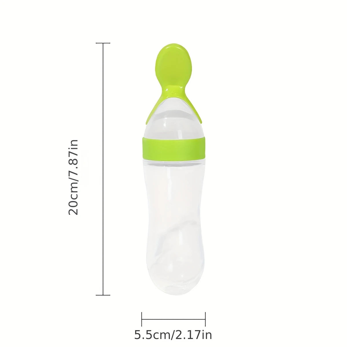 90ml / 3oz Baby Silicone Spoon Puree Bottle Feeder