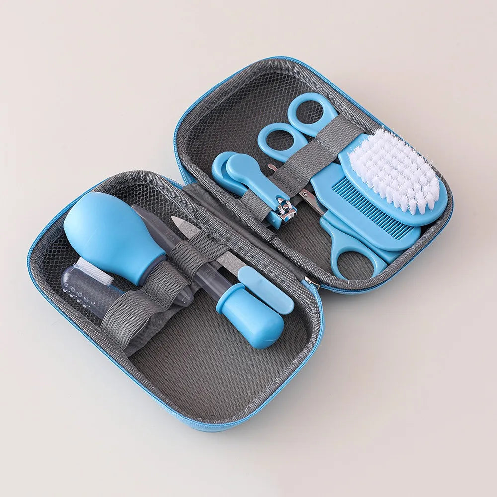 Baby Healthcare & Grooming Kit (8-Piece Set with Travel Case)