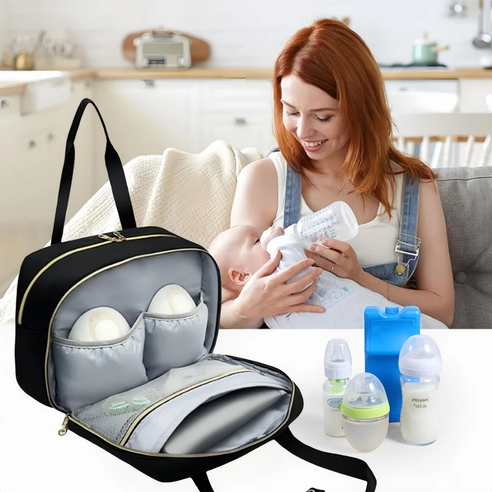 Portable Cooler Bag for Breast Pumps and Bottles