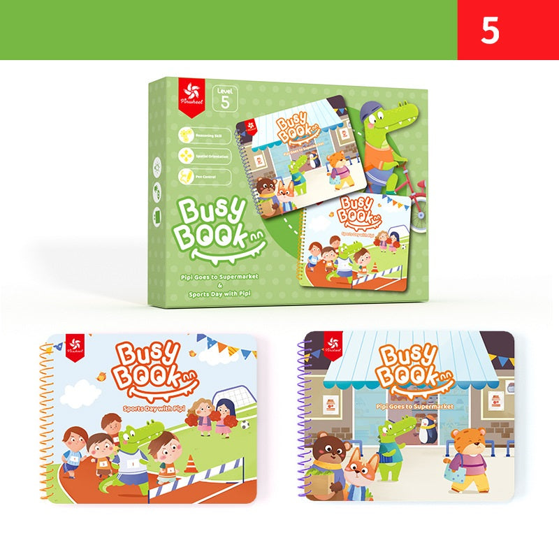 Magic Reusable Busy Book Velcro Puzzles