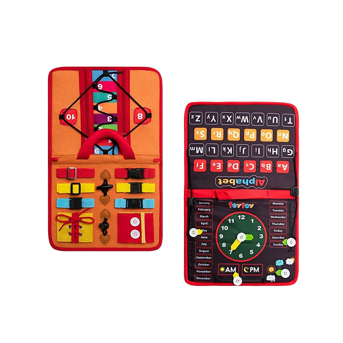 12 in 1 Toddler Motor Skills Training Busy Board